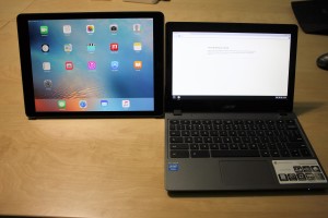 iPad Pro vs Samsung Chromebook: Size Comparison
